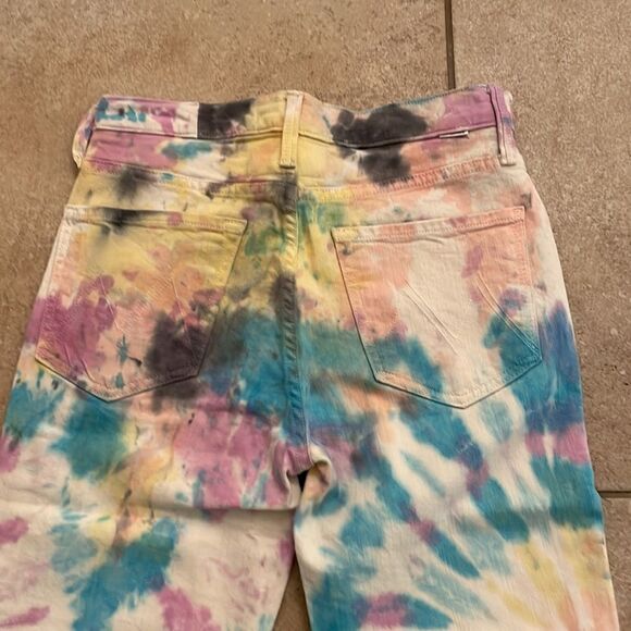 Mother The Tripper Tie-Dye Women Jeans - Size:‎ 27 - Picture 8 of 11